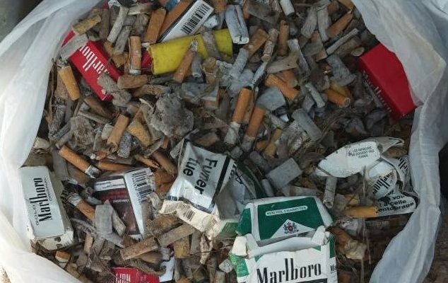 THIRD OPERATION OF collecting cigarettes ends
